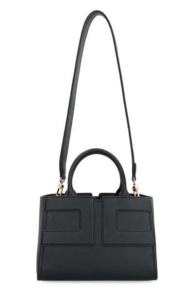 Elisabetta Franchi Medium Tote Bag With Logo In Black