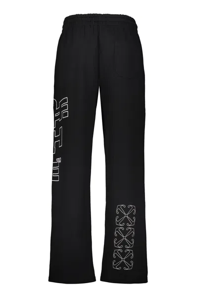 Off-white Versatile Black Pants With Modern Design In Black