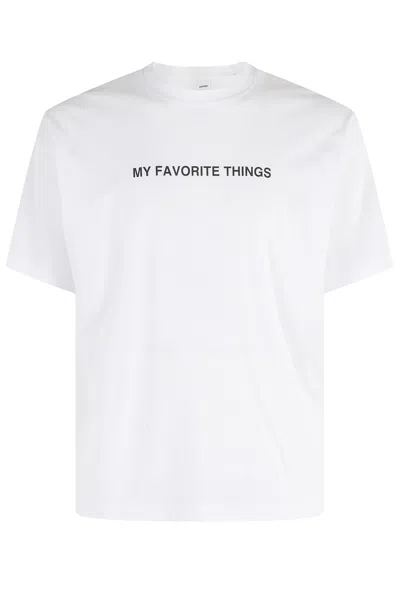 Aspesi T-shirt With "my Favorite Things" Print In White