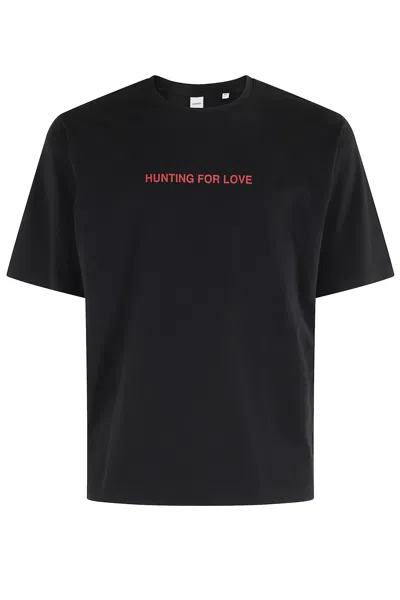 Aspesi T-shirt With "hunting For Love" Print In Black