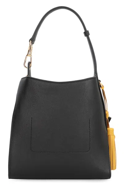 Givenchy Hobo Belted Mini Leather Bag In Black