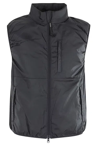 Aspesi High-necked Padded Vest In Blue