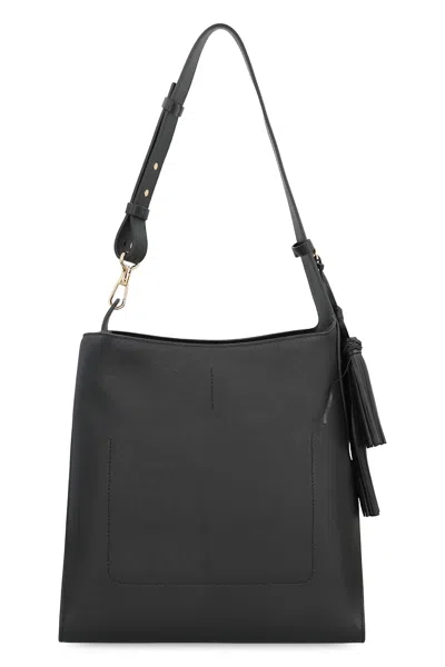 Givenchy Medium Belted Hobo Bag In Leather In Black