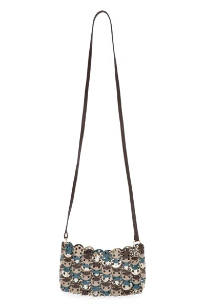 Rabanne Leather Crossbody Bag In Multi