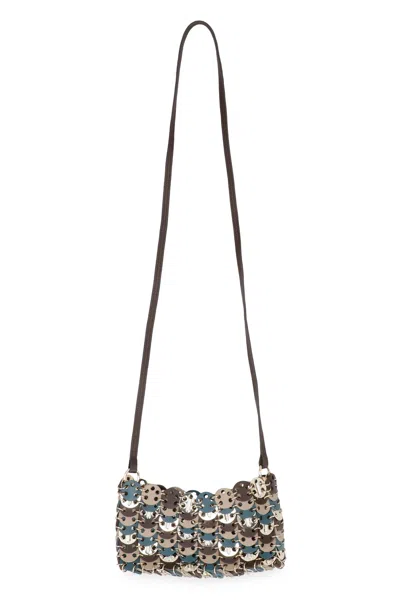 Rabanne Leather Crossbody Bag In Multi