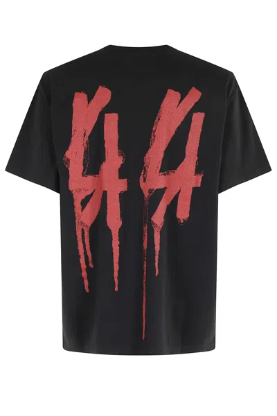 44 Label Group Man T-shirt Charcoal Size Xxl Cotton In Black