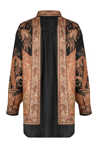 Zimmermann Silk Shirt Hypnotic In Multi