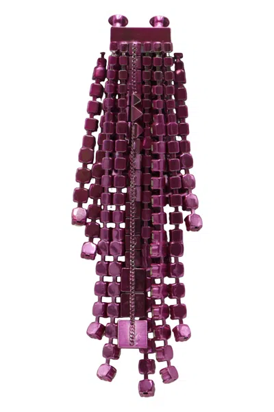 Valentino Elegant Earring With Unique Purple Beads In Purple
