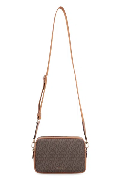 Michael Michael Kors Camera Bag Bryant Media With Logo In Brown