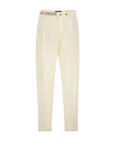 Fabiana Filippi Straight-leg Belt Embellished Pants In Multi