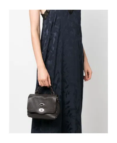 Zanellato Flip Shoulder Bag In Brown