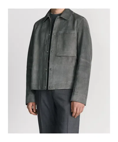 Dior Homme Blouson Collared Button-up Jacket In Animal Print