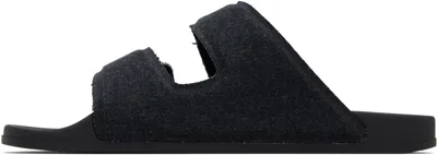 Diesel Black Sa-lax D X Sandals In Animal Print