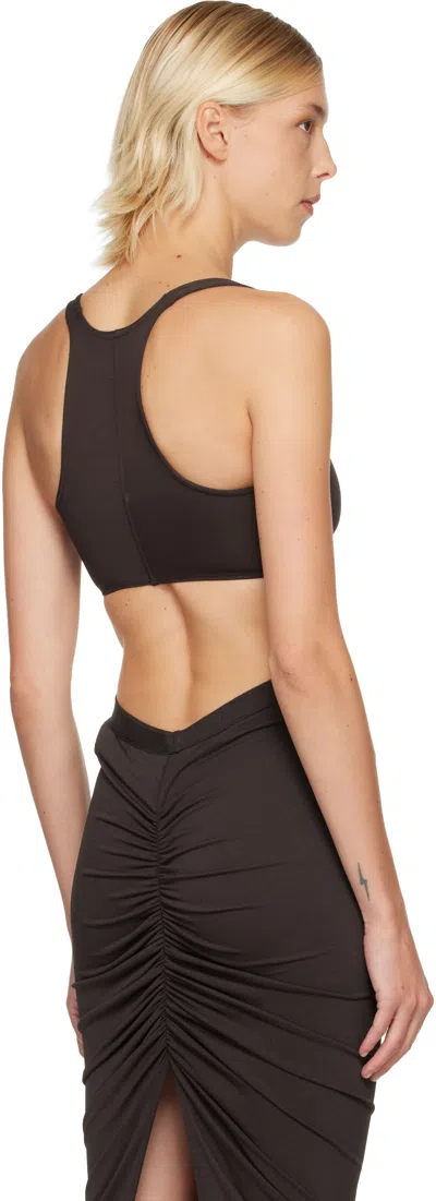 Rick Owens Brown Concordians Unhorny Tank Top In Multi