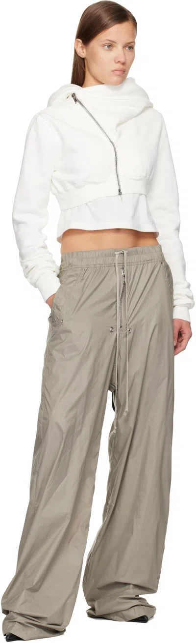 Rick Owens Drkshdw Off-white Concordians Micro Mountain Hoodie In Animal Print