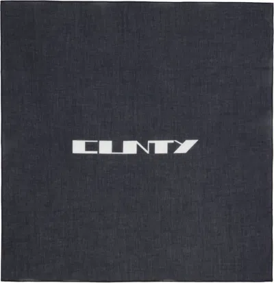 Rick Owens Drkshdw Black Concordians Cotton Bandana In Black