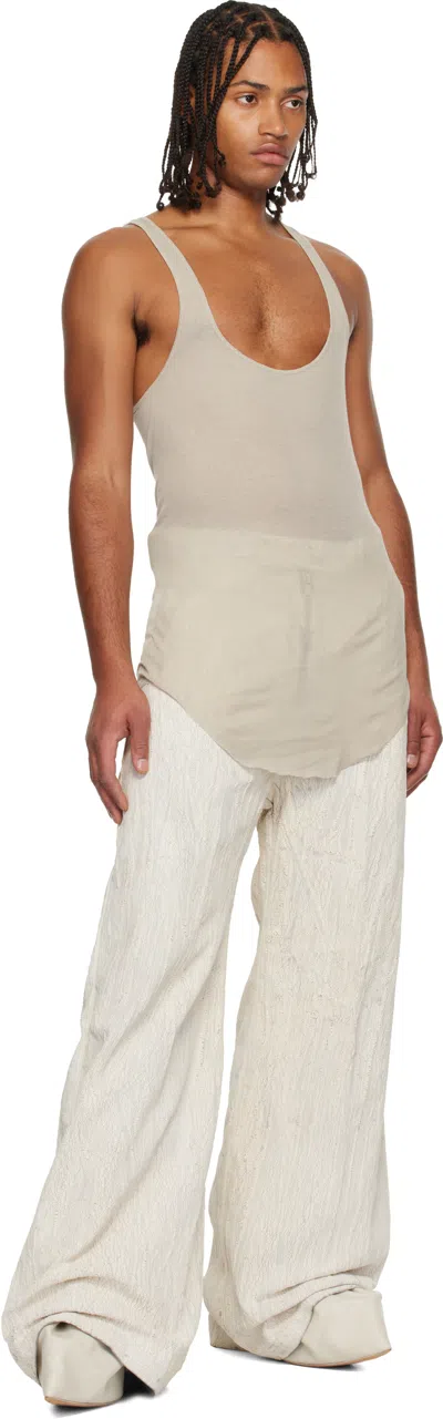 Rick Owens Off-white Concordians Pony Tank Top In Gray