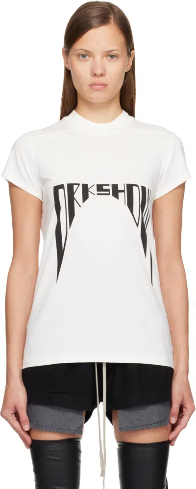 Rick Owens Drkshdw Off-white Concordians Small Level T-shirt In Multi
