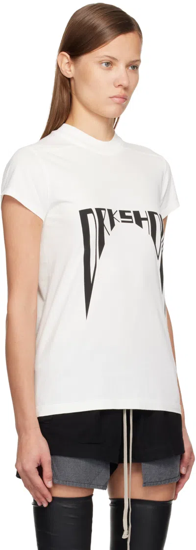 Rick Owens Drkshdw Off-white Concordians Small Level T-shirt In Multi