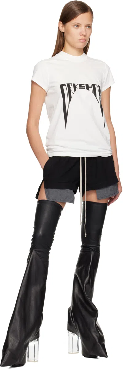 Rick Owens Drkshdw Off-white Concordians Small Level T-shirt In Multi