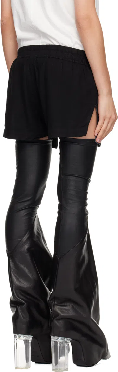 Rick Owens Drkshdw Black Concordians Fog Boxers Shorts In Black