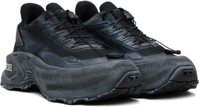 Diesel Black D-cage Runner Sneakers In Multi