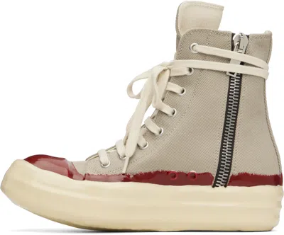 Rick Owens Drkshdw Taupe Concordians Sneaks Sneakers In Brown