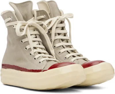 Rick Owens Drkshdw Taupe Concordians Sneaks Sneakers In Brown