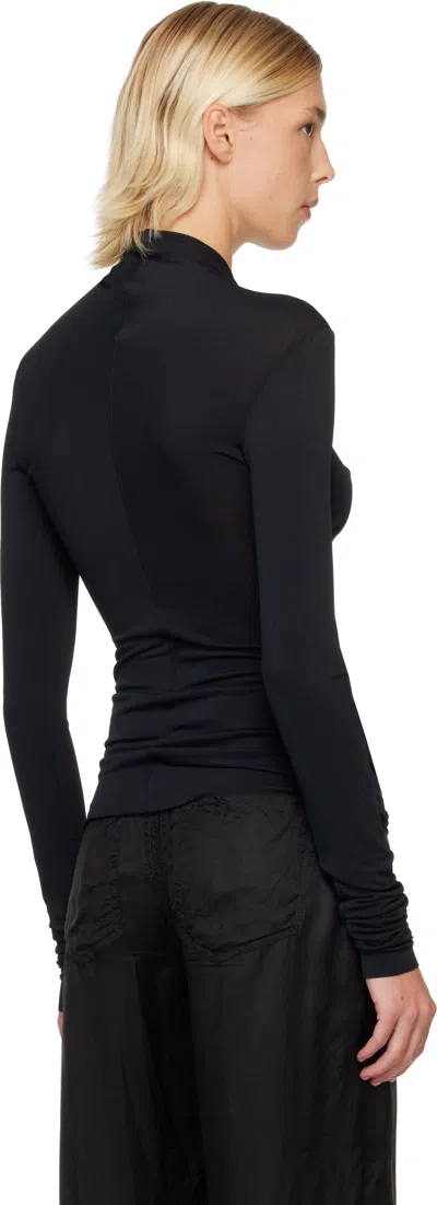 Rick Owens Black Concordians Kairo Ls T-shirt In Black