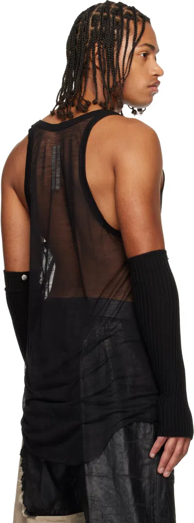 Rick Owens Black Concordians Pony Tank Top In Black