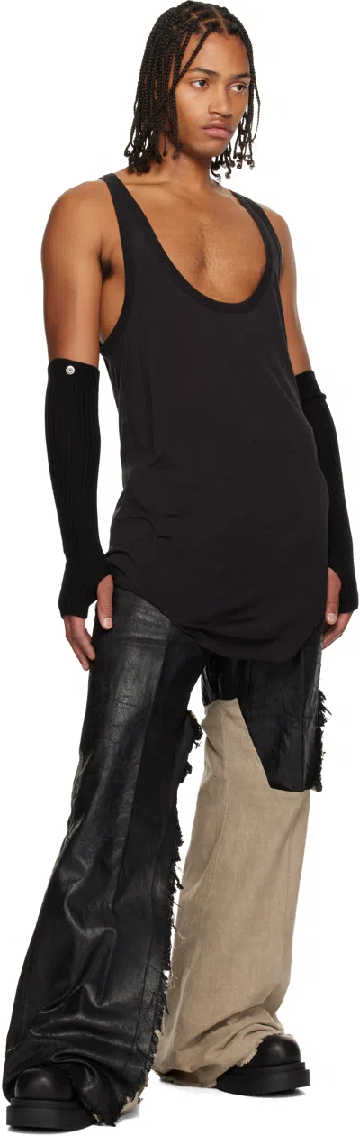 Rick Owens Black Concordians Pony Tank Top In Black