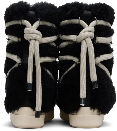 Rick Owens Black Concordians Mega Bumper Lunar Boots In Multi