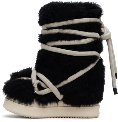 Rick Owens Black Concordians Mega Bumper Lunar Boots In Multi