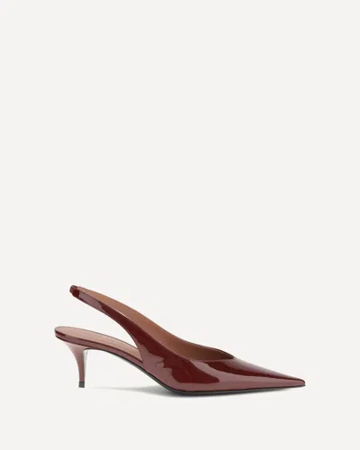 Amina Muaddi Pumps In Burgundy