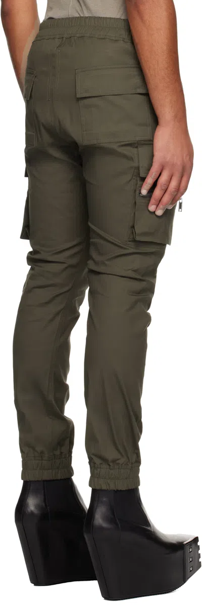 Rick Owens Khaki Concordians Mastodon Cargo Pants In Green