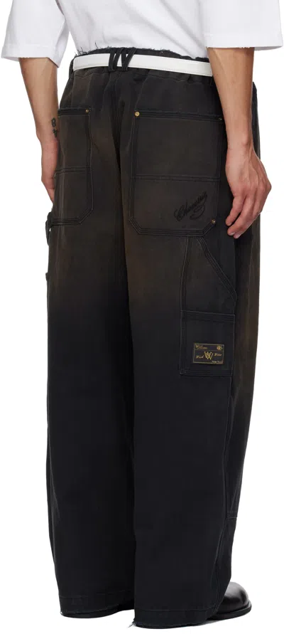 Willy Chavarria Black Workwear Toluca Trousers In Black