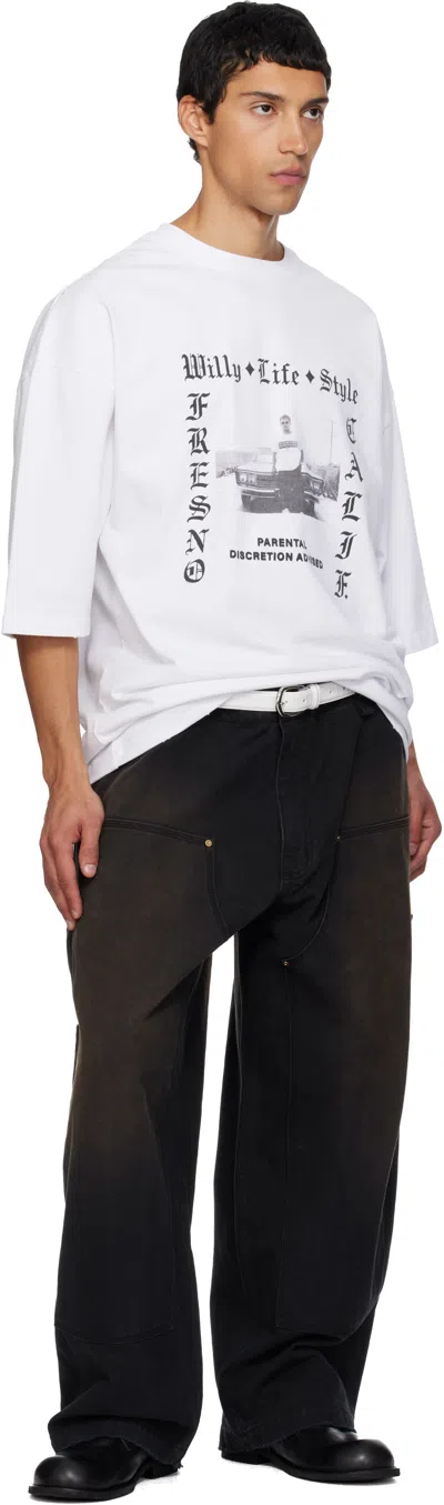 Willy Chavarria Black Workwear Toluca Trousers In Black