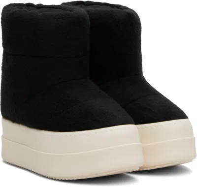 Rick Owens Drkshdw Black Concordians Mega Bumper Low Lunar Boots In Multi