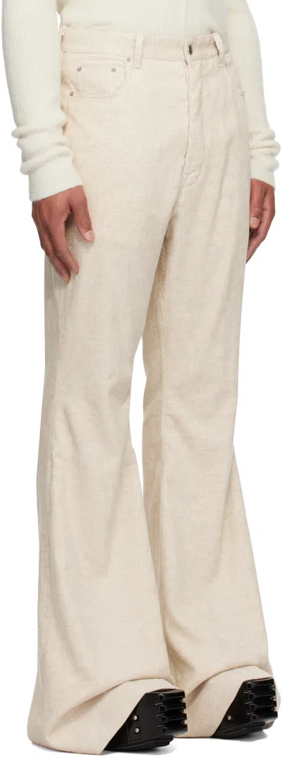 Rick Owens Off-white Concordians Geth Trousers In Neutral