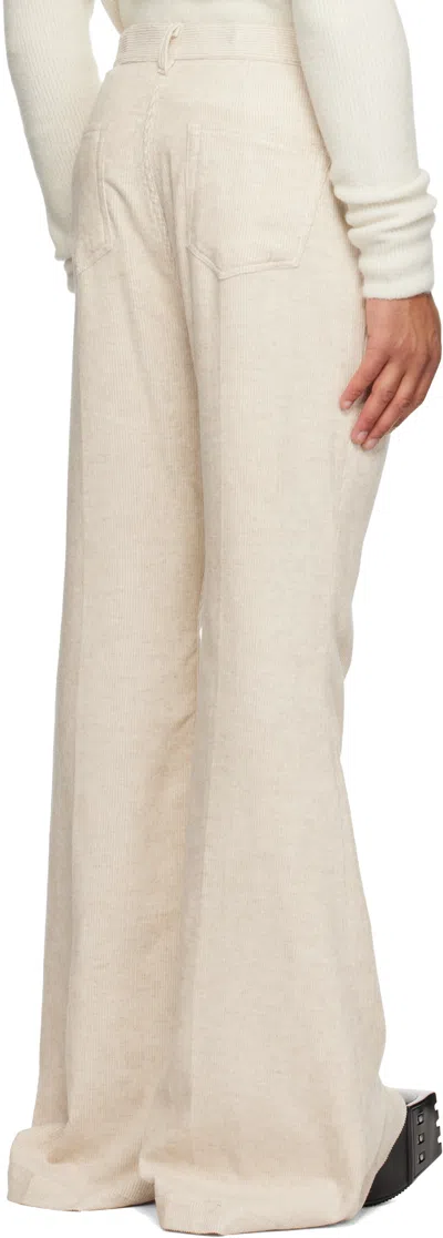 Rick Owens Off-white Concordians Geth Trousers In Neutral