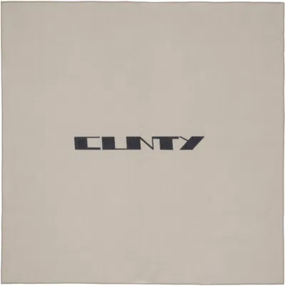 Rick Owens Drkshdw Taupe Concordians Cotton Bandana