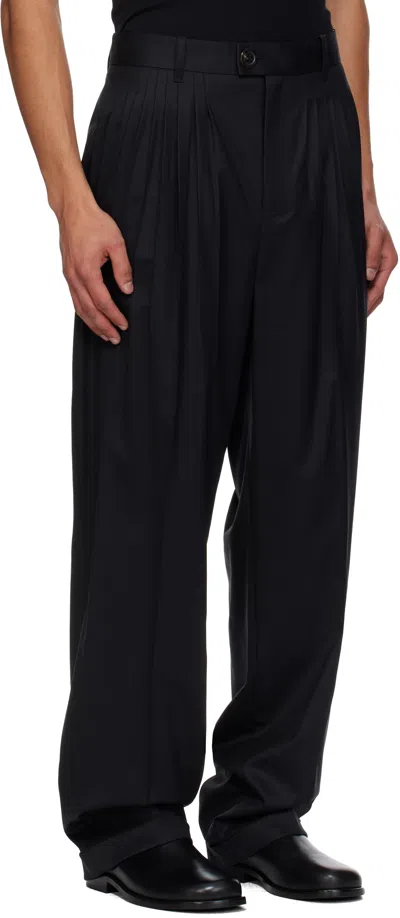 Peter Do Black Jade Trousers In Black