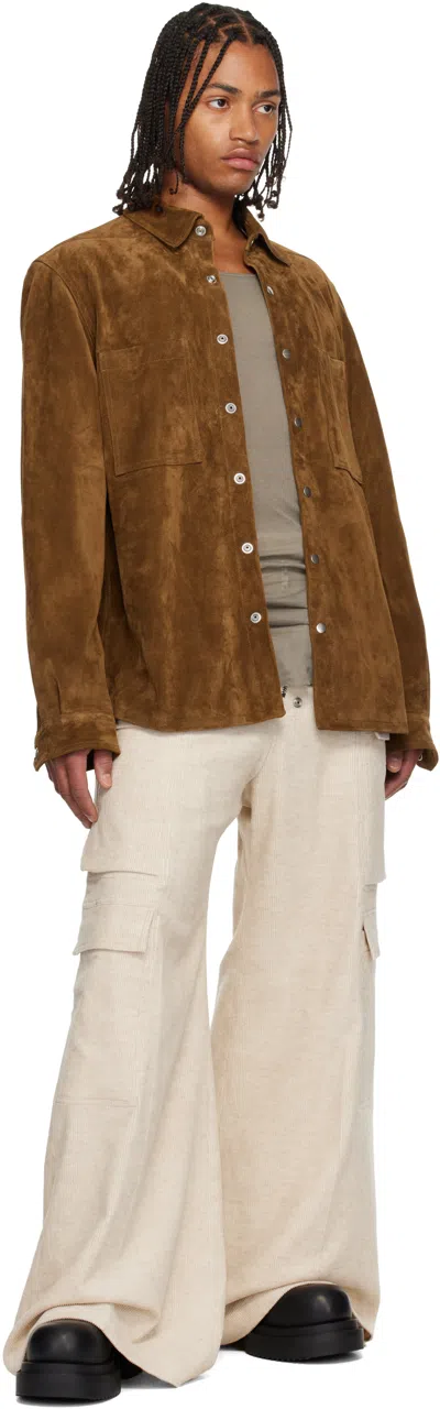 Rick Owens Off-white Concordians Tailored Cargobelas Cargo Pants In White