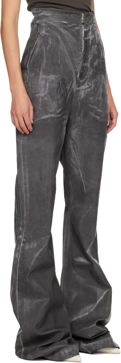 Rick Owens Drkshdw Gray Concordians Dirt Bolan Jeans In Gray