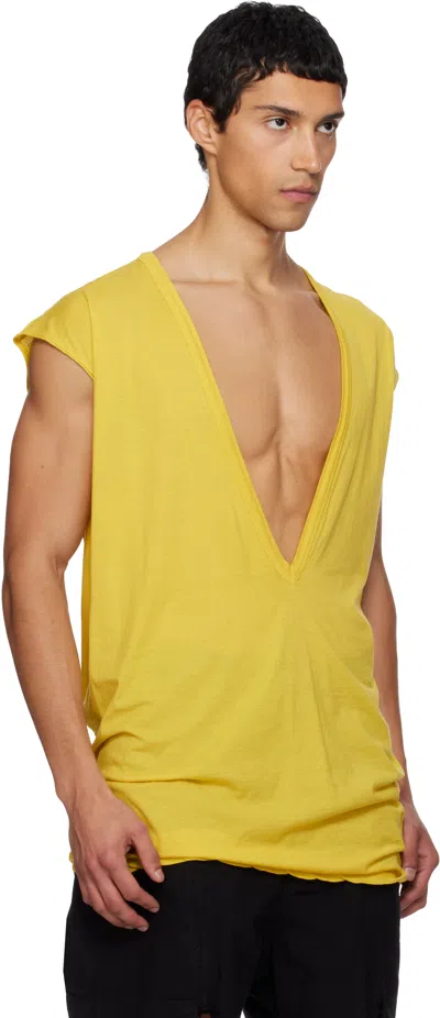 Rick Owens Drkshdw Concordians Dylan T-shirt In Yellow
