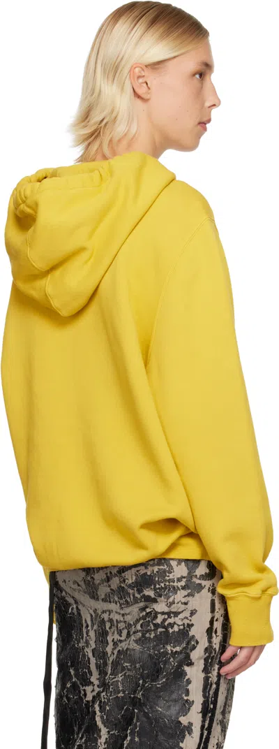 Rick Owens Drkshdw Yellow Concordians Oversized Hoodie In Multi