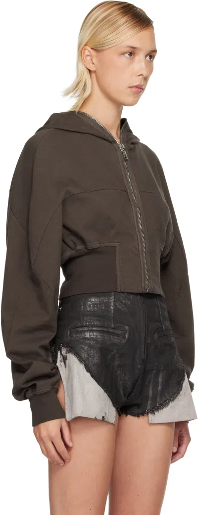 Rick Owens Drkshdw Gray Concordians Collage Hoodie In Multi