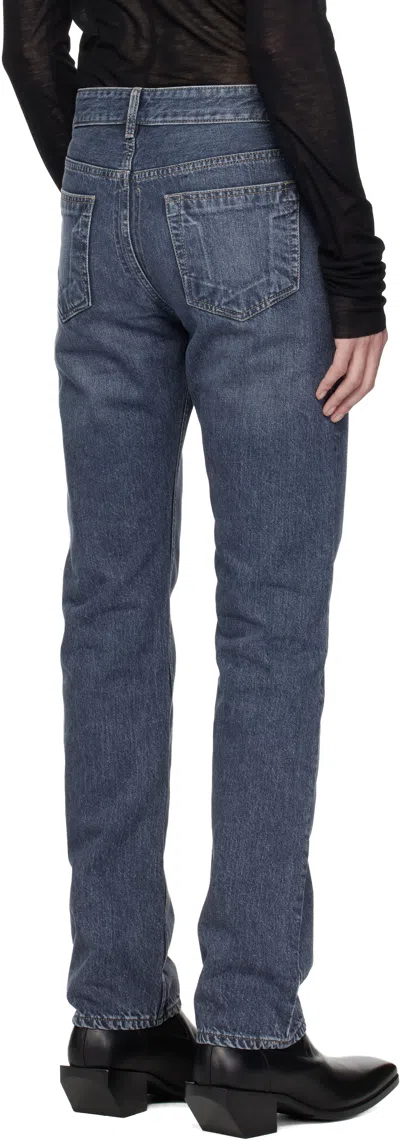 Rick Owens Drkshdw Blue Concordians Fog Cut Jeans In Blue