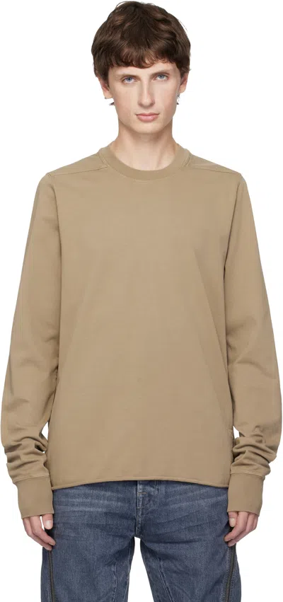Rick Owens Drkshdw Taupe Concordians Crewneck Sweatshirt In Brown