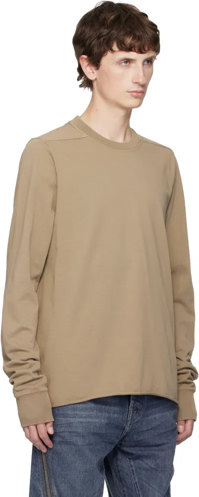 Rick Owens Drkshdw Taupe Concordians Crewneck Sweatshirt In Brown